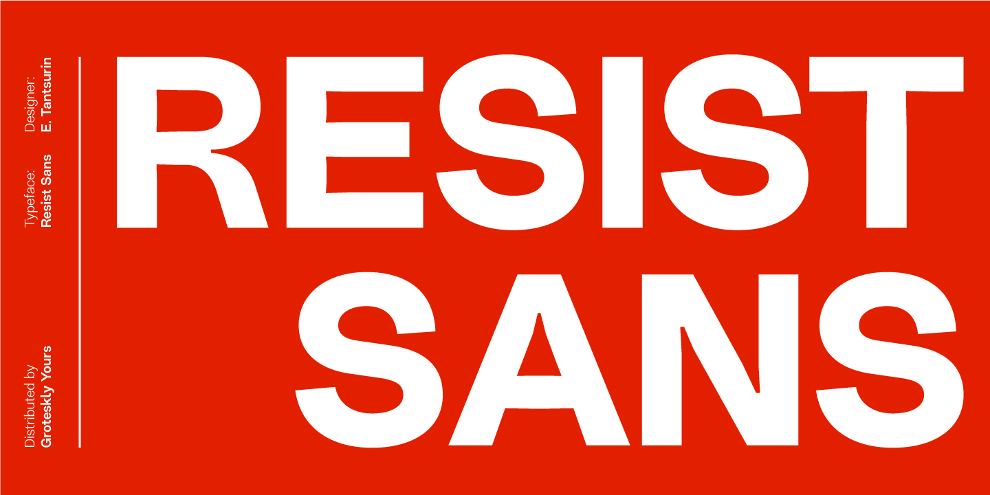 Schriftart Resist Sans